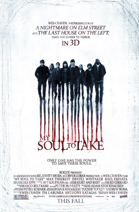 my soul to take poster 2010 wes craven
