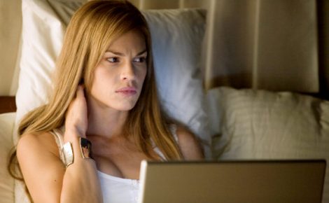 the reaping hilary swank 2007 checks her email