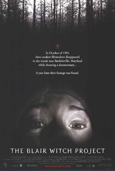 blair witch project movie poster 1999