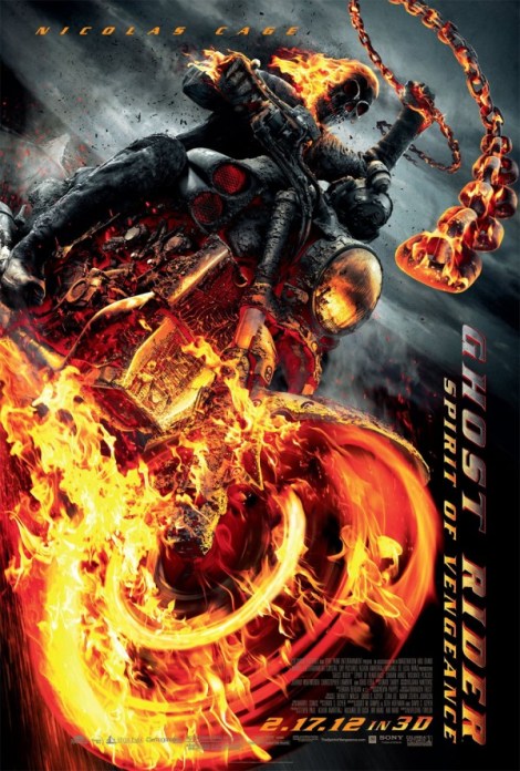 ghost rider spirit of vengeance movie poster nicolas cage