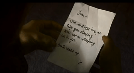 28 days later jim's parents note suicide