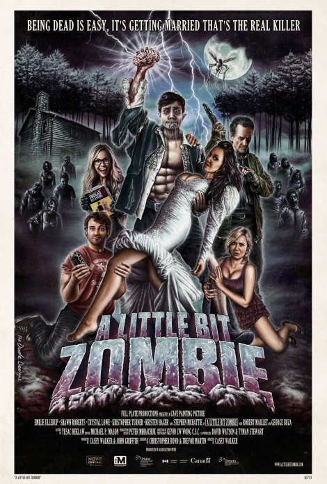 a little bit zombie movie poster