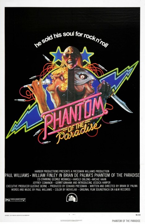 phantom of the paradise movie poster brian de palma