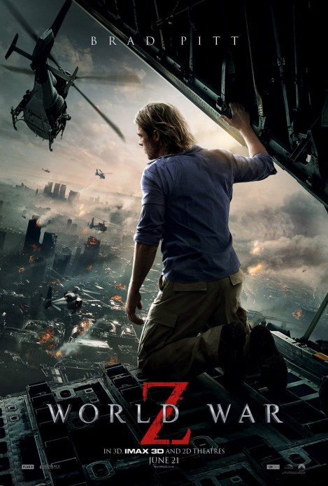 world war z movie poster 2013 brad pitt