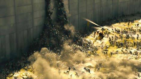 world war z zombie pile wall climb