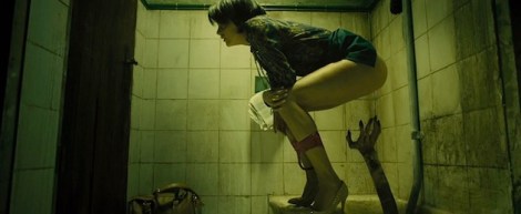 witching and bitching toilet seat monster peeing