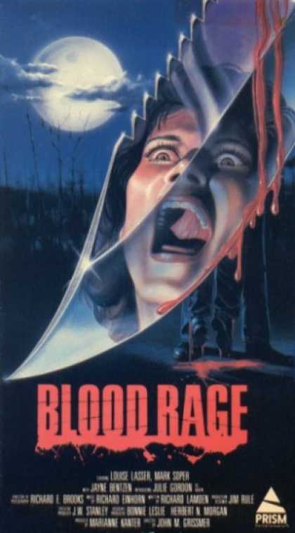 blood rage movie poster vhs cover 1987