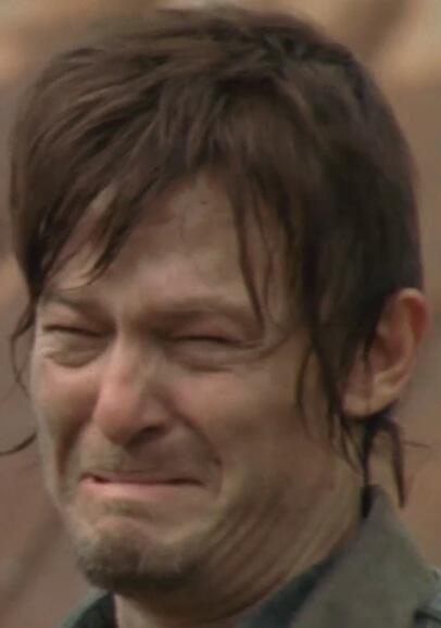 norman reedus crying the walking dead daryl dixon