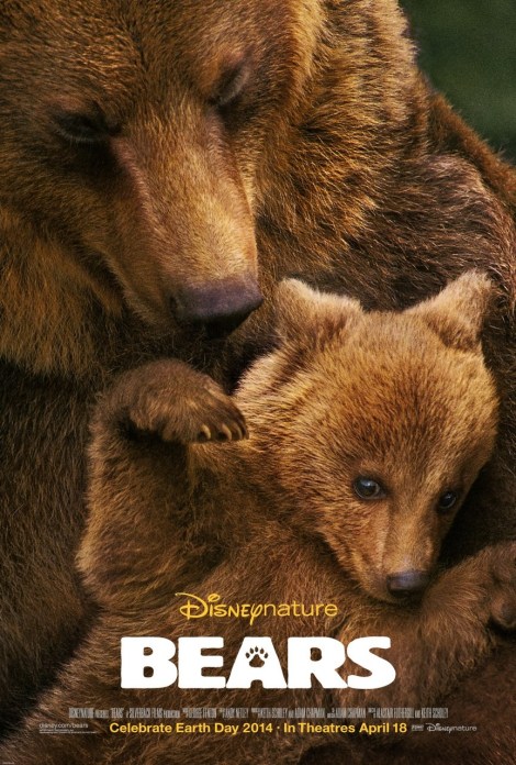 bears movie poster large grizzly disney 2014