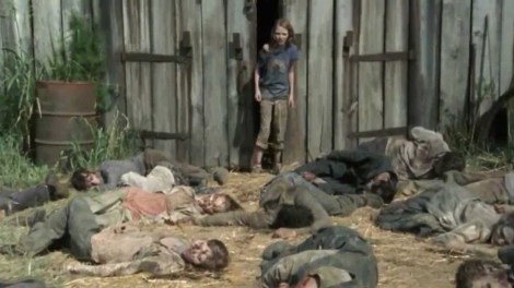 the walking dead sophia barn zombie