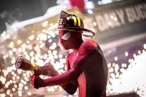 the amazing spider-man 2 firefighter hose