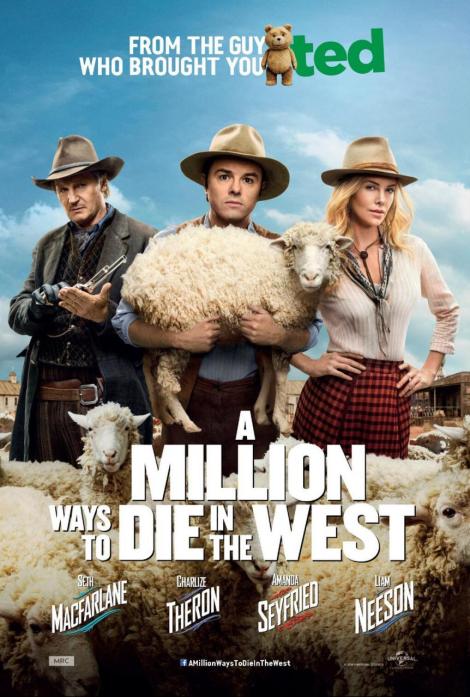 a million ways to die in the west movie poster large