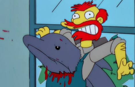 night of the dolphin treehouse of horror xi groundskeeper willie