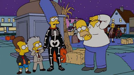 treehouse of horror xvi i've grown a costume on your face simpsons